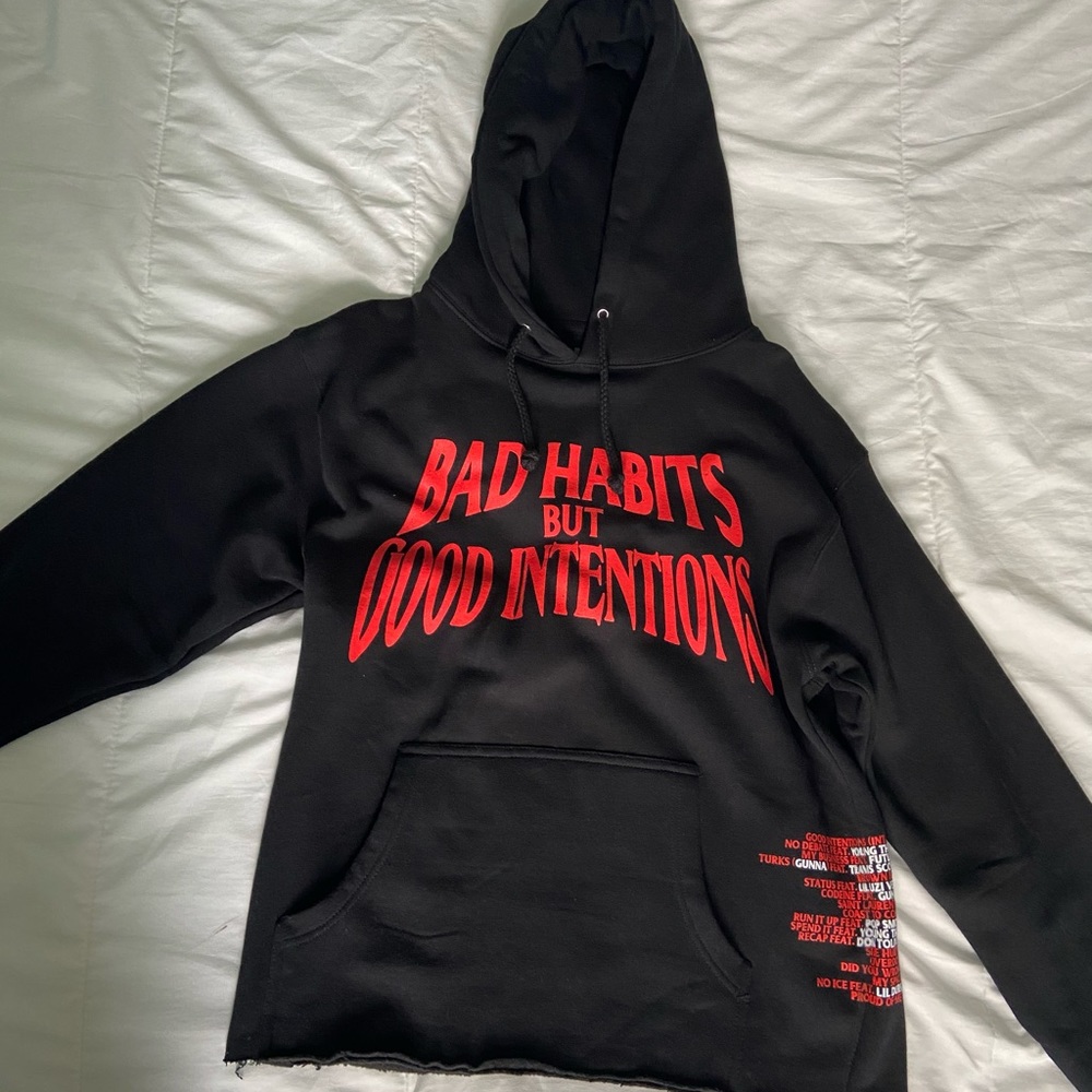 NAV x Vlone Bad Habits but Good Intentions Hoodie